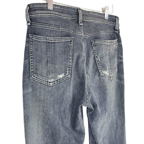 RAG & BONE Nina High-Rise Ankle Cigarette Jean in Grafton Light Black Size 27 - Picture 6 of 8
